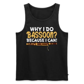 Fagottist - Männer Premium Bio Tank Top - Schwarz - Vorne - Michal (187cm)
