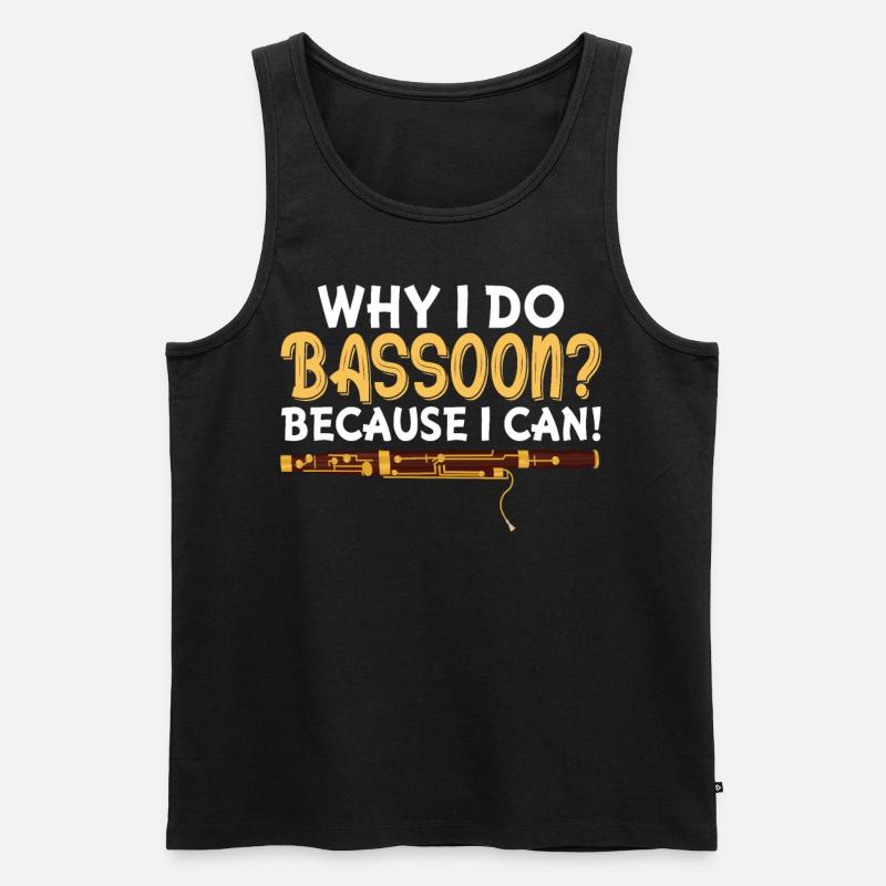 Fagottist - Männer Premium Bio Tank Top - Schwarz