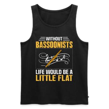 Fagott - Männer Premium Bio Tank Top - Schwarz - Vorne - Michal (187cm)