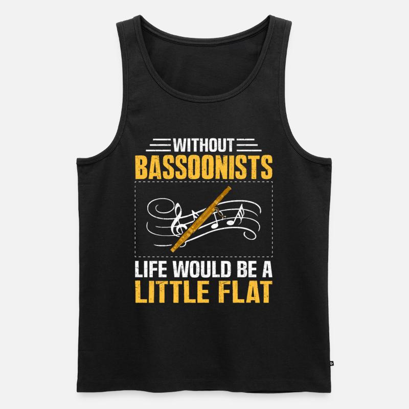 Fagott - Männer Premium Bio Tank Top - Schwarz