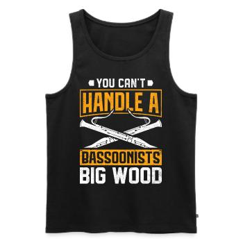 Fagott - Männer Premium Bio Tank Top - Schwarz - Vorne - Michal (187cm)