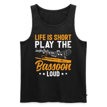 Fagottist - Männer Premium Bio Tank Top - Schwarz - Vorne - Michal (187cm)