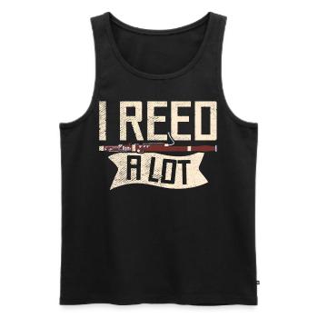 Fagott Fagottist - Männer Premium Bio Tank Top - Schwarz - Vorne - Michal (187cm)