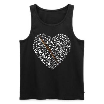 Fagott Fagottist - Männer Premium Bio Tank Top - Schwarz - Vorne - Michal (187cm)