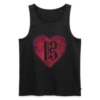 Alto clef clef Alto singer Viola - Men's Premium Organic Tank Top - black - Front - AI Model Male 178 light (178cm)