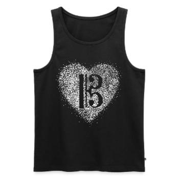 Viola Key Alto Singer Viola Orchestra Choir - Men's Premium Organic Tank Top - black - Front - AI Model Male 178 light (178cm)