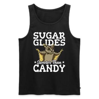 Sugar Glider Süßer Als Candy Sugar Gliders - Männer Premium Bio Tank Top - Schwarz - Vorne - AI Model Male 178 light (178cm)
