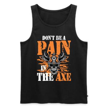 Funny Viking Saying für einen Wikinger und - Männer Premium Bio Tank Top - Schwarz - Vorne - AI Model Male 178 light (178cm)