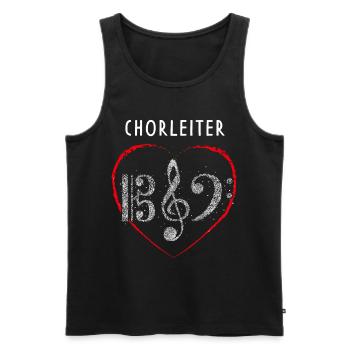 Chorleiter Chor Notenschlüssel Musikverein Musik - Männer Premium Bio Tank Top - Schwarz - Vorne - Michal (187cm)