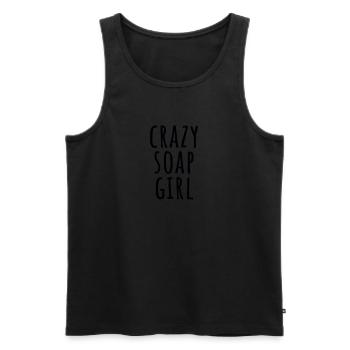 Crazy Soap Girl Funny Soap Making - Débardeur bio Premium Homme - noir - Devant - Michal (187cm)