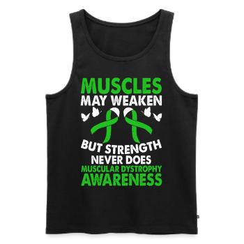 Muskeln Können Muskeldystrophie-bewusstseinsmonat - Männer Premium Bio Tank Top - Schwarz - Vorne - Michal (187cm)