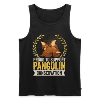 Unterstützen Sie Pangolin Conservation Pangolins - Männer Premium Bio Tank Top - Schwarz - Vorne - AI Model Male 178 light (178cm)