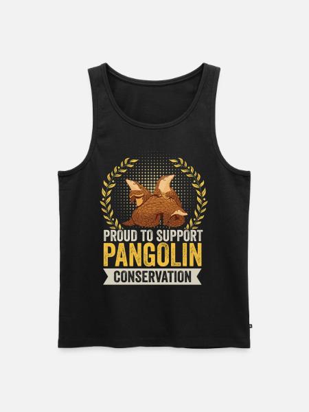 Support Pangolin Conservation Pangolins - Men's Premium Organic Tank Top - black