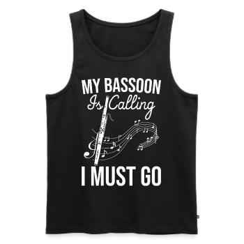 Fagottist - Männer Premium Bio Tank Top - Schwarz - Vorne - Michal (187cm)