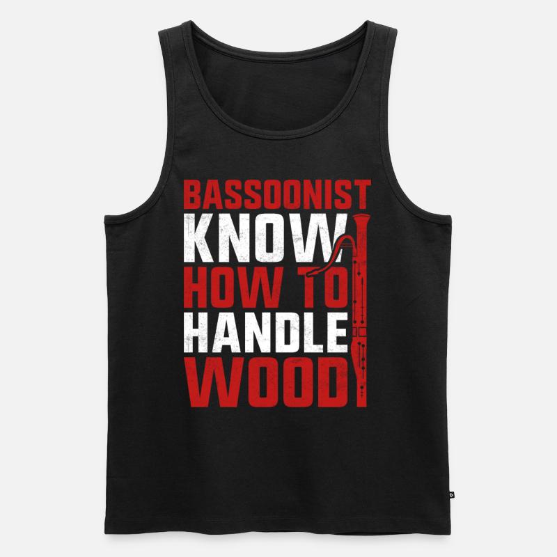 Fagott - Männer Premium Bio Tank Top - Schwarz
