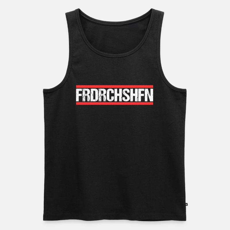 Friedrichshafener Friedrichshafen - Männer Premium Bio Tank Top - Schwarz