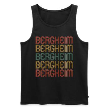 Bergheimerin Bergheimer Bergheim - Débardeur bio Premium Homme - noir - Devant - Michal (187cm)
