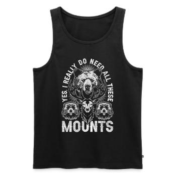 Tierpräparator Yes I Really Do Need These Mounts - Männer Premium Bio Tank Top - Schwarz - Vorne - Michal (187cm)