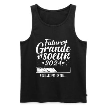 Future Grande Soeur 2024 - Débardeur bio Premium Homme - noir - Devant - Michal (187cm)