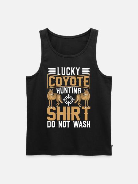 Coyote Hunter Yote - Men's Premium Organic Tank Top - black