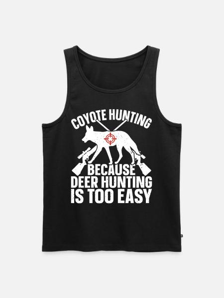 Coyote Hunter Yote - Men's Premium Organic Tank Top - black