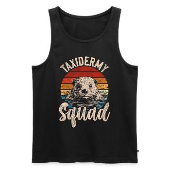 Taxidermiste Taxidermiste Taxidermy Squad - Débardeur bio Premium Homme - noir - Devant - Michal (187cm)