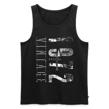 Vintage 1972 Special Edition Year of birth 1972 - Men's Premium Organic Tank Top - black - Front - Michal (187cm)
