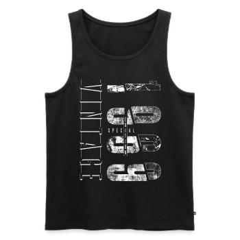 Vintage 1969 Special Edition Year of birth 1969 - Men's Premium Organic Tank Top - black - Front - Michal (187cm)