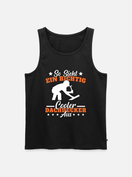 Dachdecker Meister Geschenk - Männer Premium Bio Tank Top - Schwarz