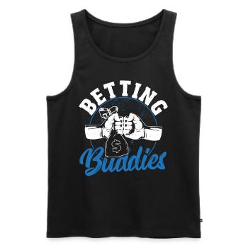 Betting Buddies Sportwetten Parlay Picks - Männer Premium Bio Tank Top - Schwarz - Vorne - Michal (187cm)