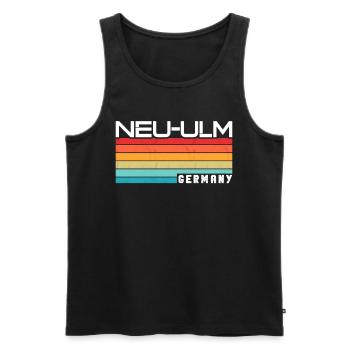 Nouvelle Ulmerin Nouvelle Ulmer Nouvelle Ulm - Débardeur bio Premium Homme - noir - Devant - AI Model Male 178 light (178cm)