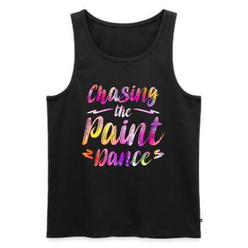 Fluid Painting Artist Art - Men's Premium Organic Tank Top - black - Front - Michal (187cm)