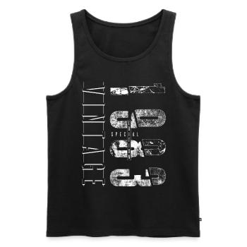 Vintage 1983 Special Edition Year of birth 1983 - Men's Premium Organic Tank Top - black - Front - Michal (187cm)