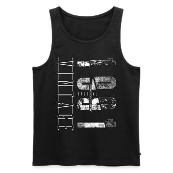 Vintage 1991 Special Edition Year of birth 1991 - Men's Premium Organic Tank Top - black - Front - Michal (187cm)