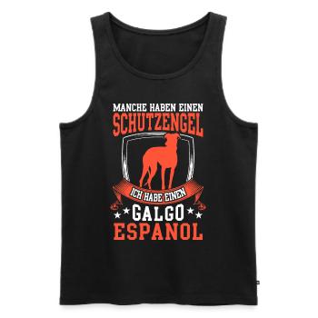 Habe einen Galgo Espanol Spanischer Windhund - Männer Premium Bio Tank Top - Schwarz - Vorne - Michal (187cm)