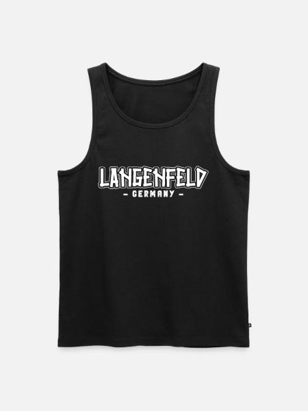 Langenfelderin Langenfelder Langenfeld - Men's Premium Organic Tank Top - black