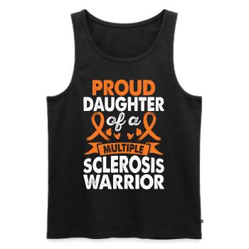 Daughter of - Men's Premium Organic Tank Top - black - Front - Michal (187cm)