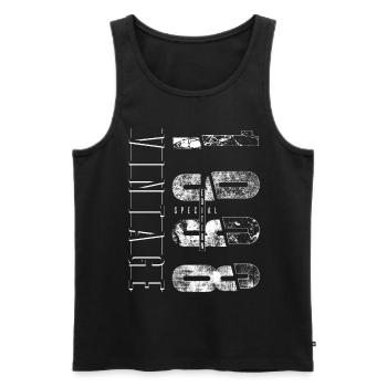 Vintage 1998 Special Edition Year of birth 1998 - Men's Premium Organic Tank Top - black - Front - Michal (187cm)