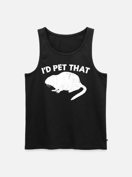 Muskrat Retro - Men's Premium Organic Tank Top - black