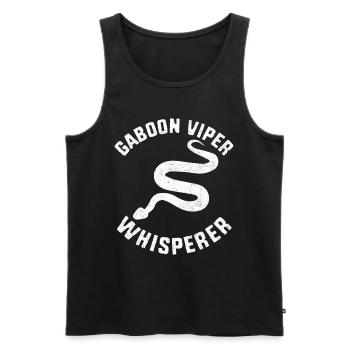 Snake Owner - Men's Premium Organic Tank Top - black - Front - AI Model Male 178 light (178cm)