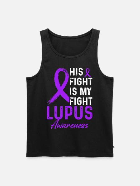 Lupus Awareness Month - Men's Premium Organic Tank Top - black