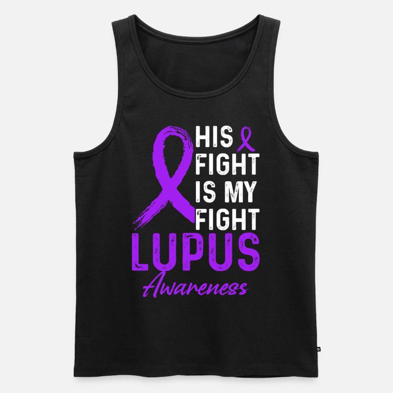 Lupus Awareness Monat - Männer Premium Bio Tank Top - Schwarz