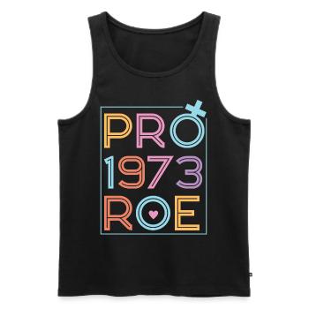 Féministe Pro 1973 Roe - Débardeur bio Premium Homme - noir - Devant - Michal (187cm)