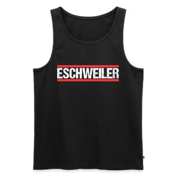 Eschweilerin Eschweilerer Eschweiler - Men's Premium Organic Tank Top - black - Front - AI Model Male 178 light (178cm)