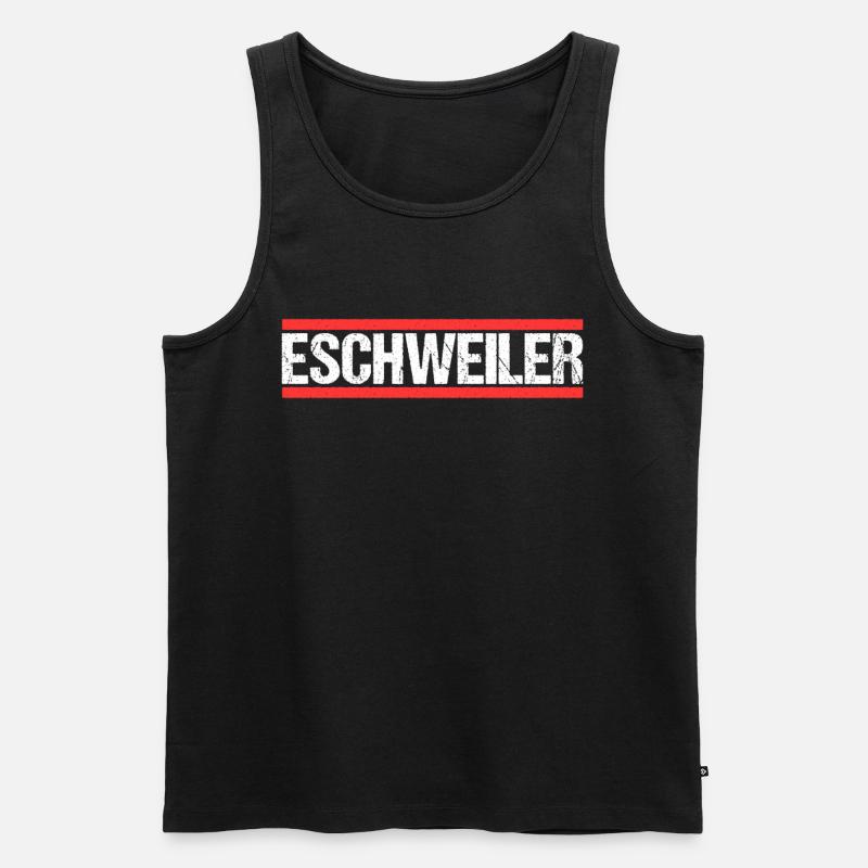 Eschweilererin Eschweilerer Eschweiler - Männer Premium Bio Tank Top - Schwarz