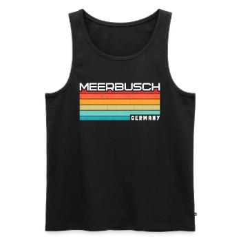 Meerbuscherin Meerbuscher Meerbusch - Men's Premium Organic Tank Top - black - Front - Michal (187cm)