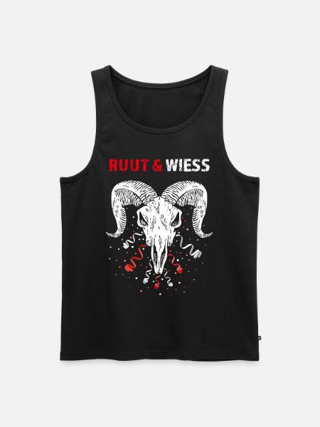 Rut un Wiess Kölner Karneval Geißbock Rot Weiß - Männer Premium Bio Tank Top - Schwarz