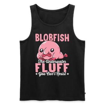 Blobfish-besitzer Unterwasserfluff - Männer Premium Bio Tank Top - Schwarz - Vorne - AI Model Male 178 light (178cm)