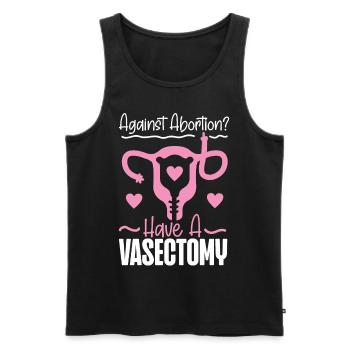Feminist Against Abortion? Have A - Männer Premium Bio Tank Top - Schwarz - Vorne - Michal (187cm)