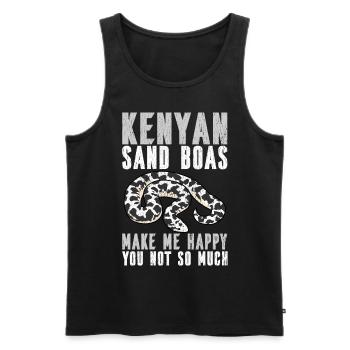 Snake owners - Men's Premium Organic Tank Top - black - Front - AI Model Male 178 light (178cm)